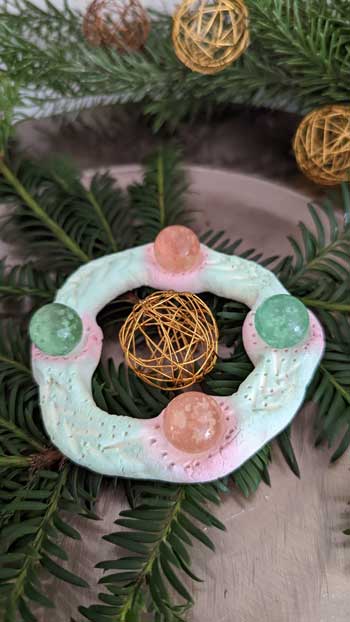 Adventsspiralen können auch nur mit 4 Mulden für die Adventssonntage gebastelt werden.