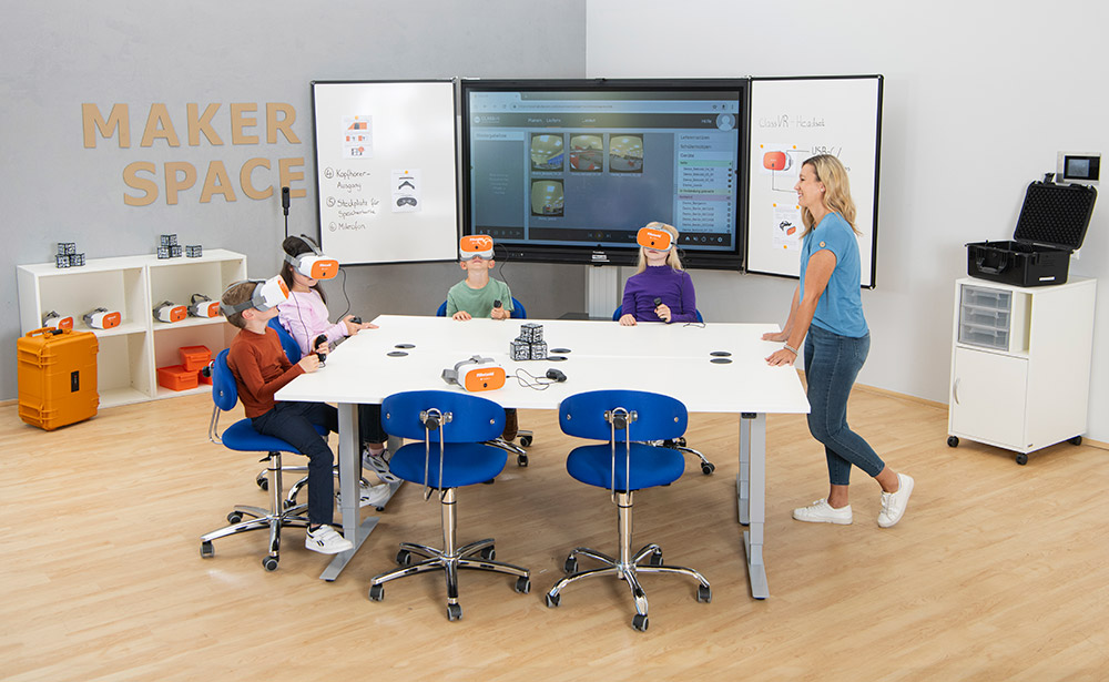 Makerspace: VR, AR & MR Lab - Raumsituation mit Kindern