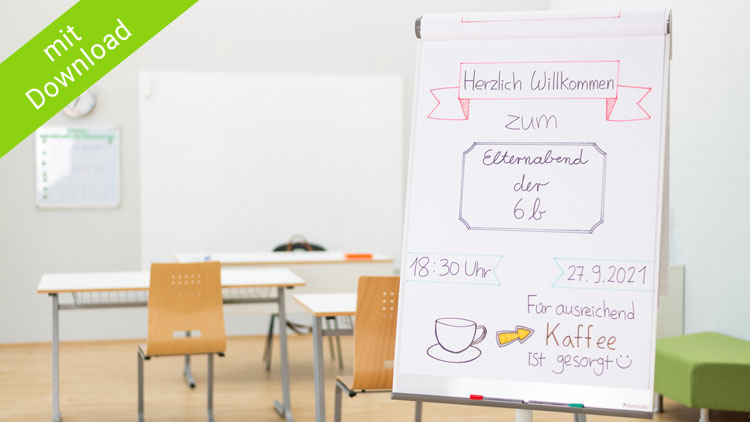 Flipchart 2025 gestalten willkommen