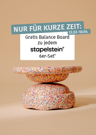 Gratis Balance Board zu jedem stapelstein 6er-Set