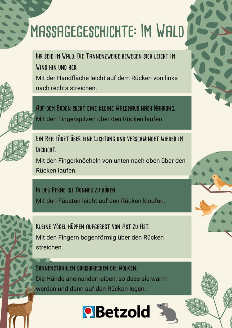 Massagegeschichte für die Schule