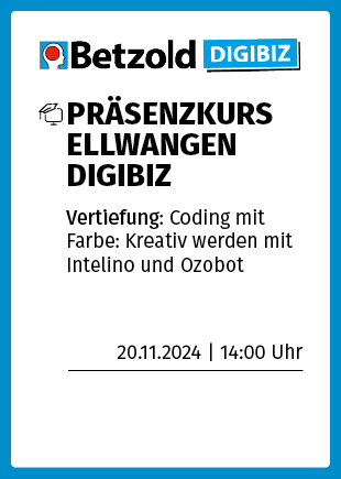 Vertiefung: Coding mit Farbe: Kreativ werden mit Intelino und Ozobot